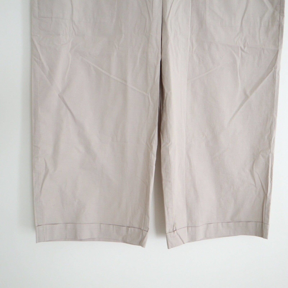 Eileen Fisher Light Taupe Cropped Wide-Leg Pants NWT - Picture 9 of 12